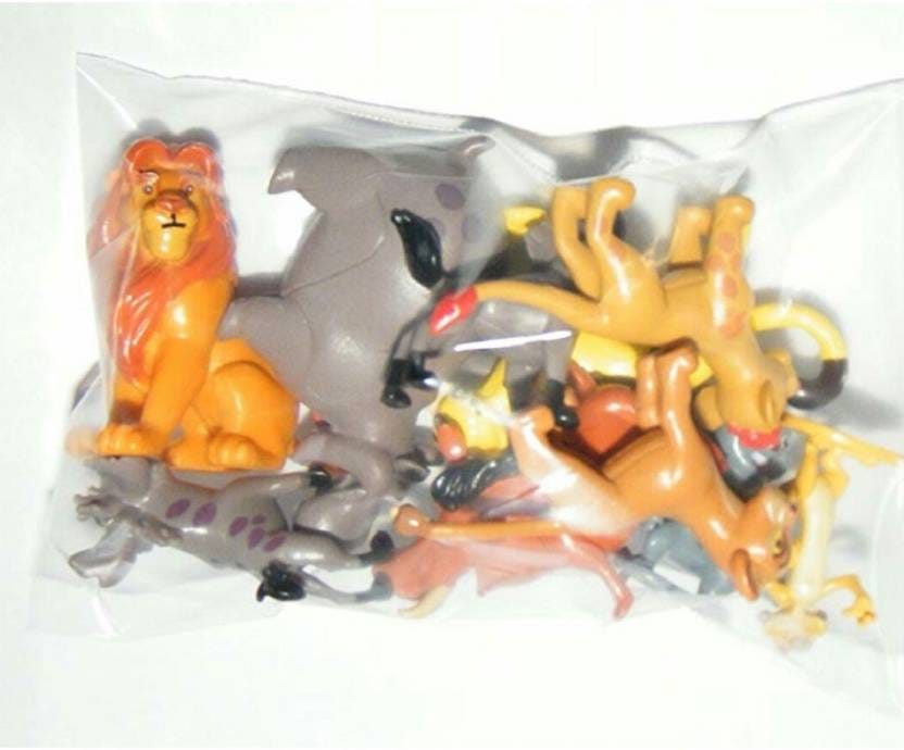 Delite Fun Play Simba the lion king pack of 12 mini toy figures  (Multicolor)