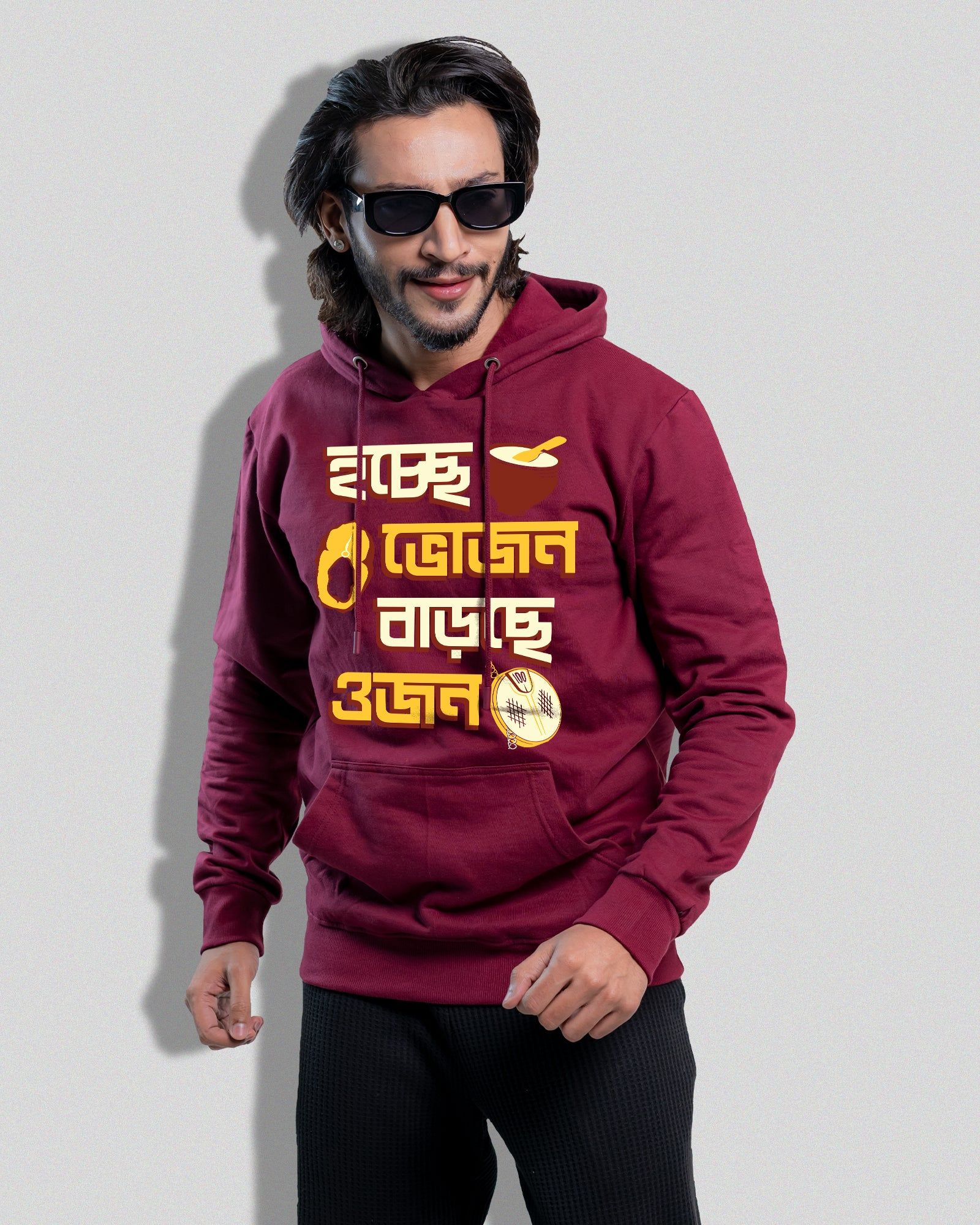 Hoche bhojan barche ojon-Black / S