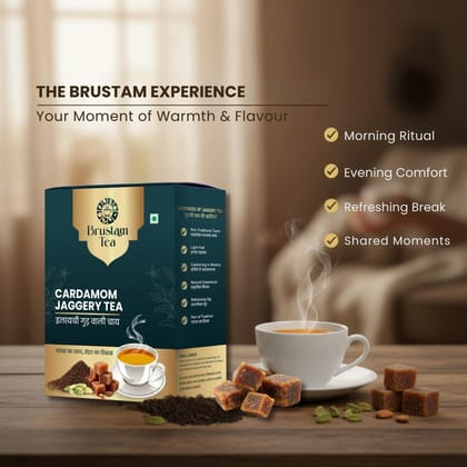 Brustam Cardamom Jaggery Tea