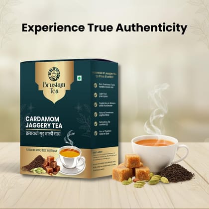 Brustam Cardamom Jaggery Tea 