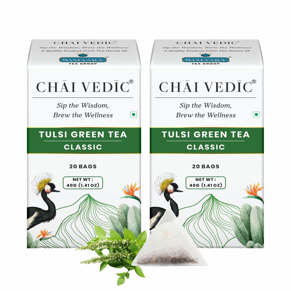 Chai Vedic Tea | Tulsi Green Tea Classic | Tulsi Tea | Green Tea |Tea Bags | Tea Powder