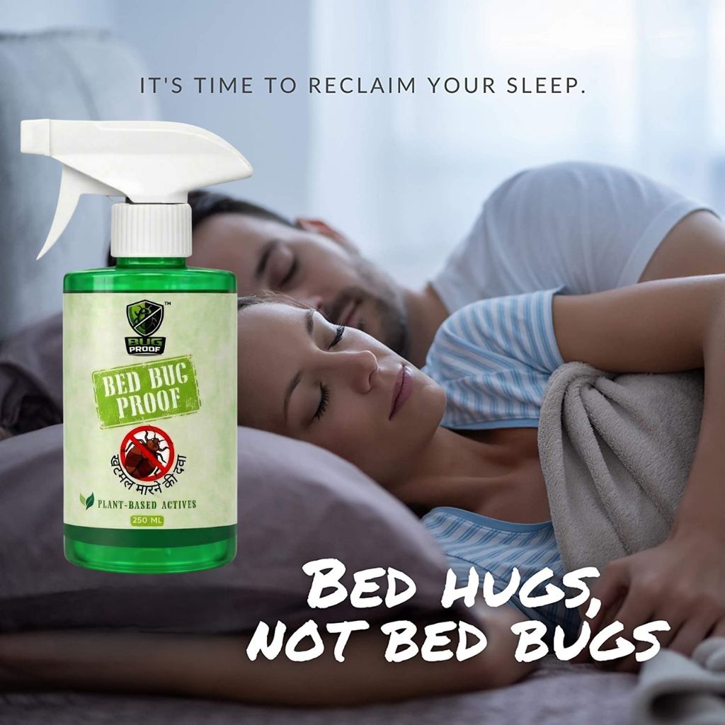BUGPROOF Herbal Bed Bug Killer Spray 250ML | Dimak Marne Ka Spray (Pack Of 1) - Fresheners and Repellents | Buy online on ZillyBuy