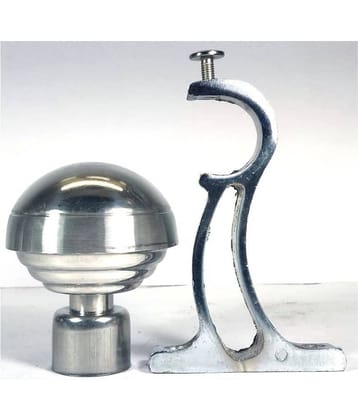 RR Collection Set of 6 Stainless Steel Single Rod Bracket
