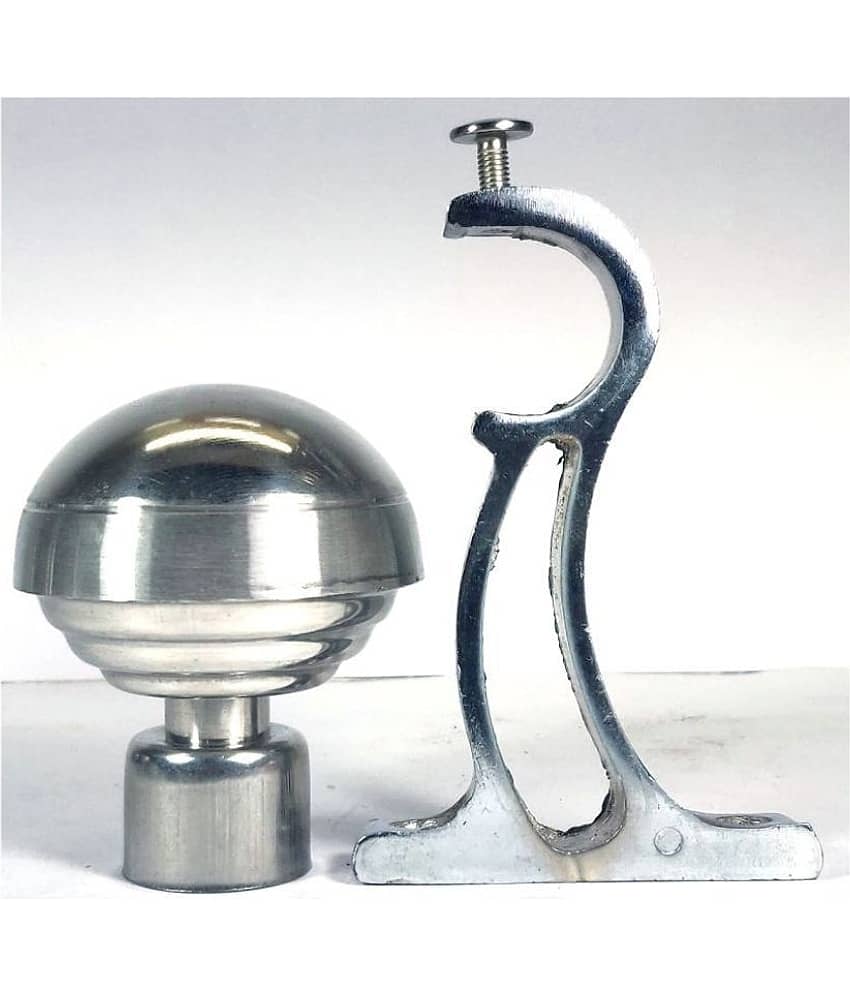 RR Collection Set of 6 Stainless Steel Single Rod Bracket