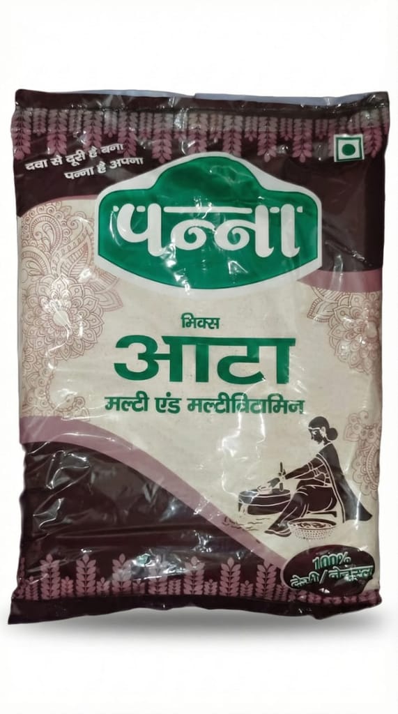 PANNA MIX Multigrain Atta Wheat Flour Free Sugar Free 1 Kg | Gluten Free Healthy Roti Flour MixWheat Free  Premium Multi-Millet Flour**   **100% Natural and Gluten-Free Superfood**