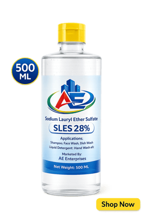 SLES Sodium Lauryl Ether Sulphate - Soap Making Supplies, Personal Care Foaming Detergent Product and Professional Surfactant Raw Material |500 ML (Pack Of 1)