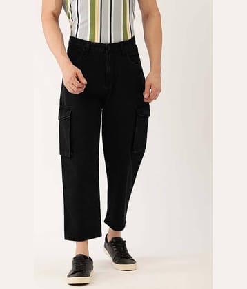 Bene Kleed Men Pure Cotton Loose Crop Cargo Jeans