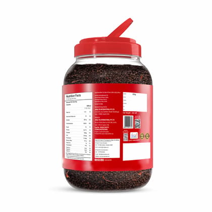 Jivvij Samaara Saffron Black Tea | Flavoured CTC Assam Black Leaf Tea | Kesar Chai Patti Powder | Saff Zaff Jar