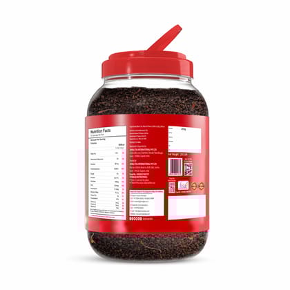 Jivvij Samaara Saffron Black Tea | Flavoured CTC Assam Black Leaf Tea | Kesar Chai Patti Powder | Saff Zaff Jar