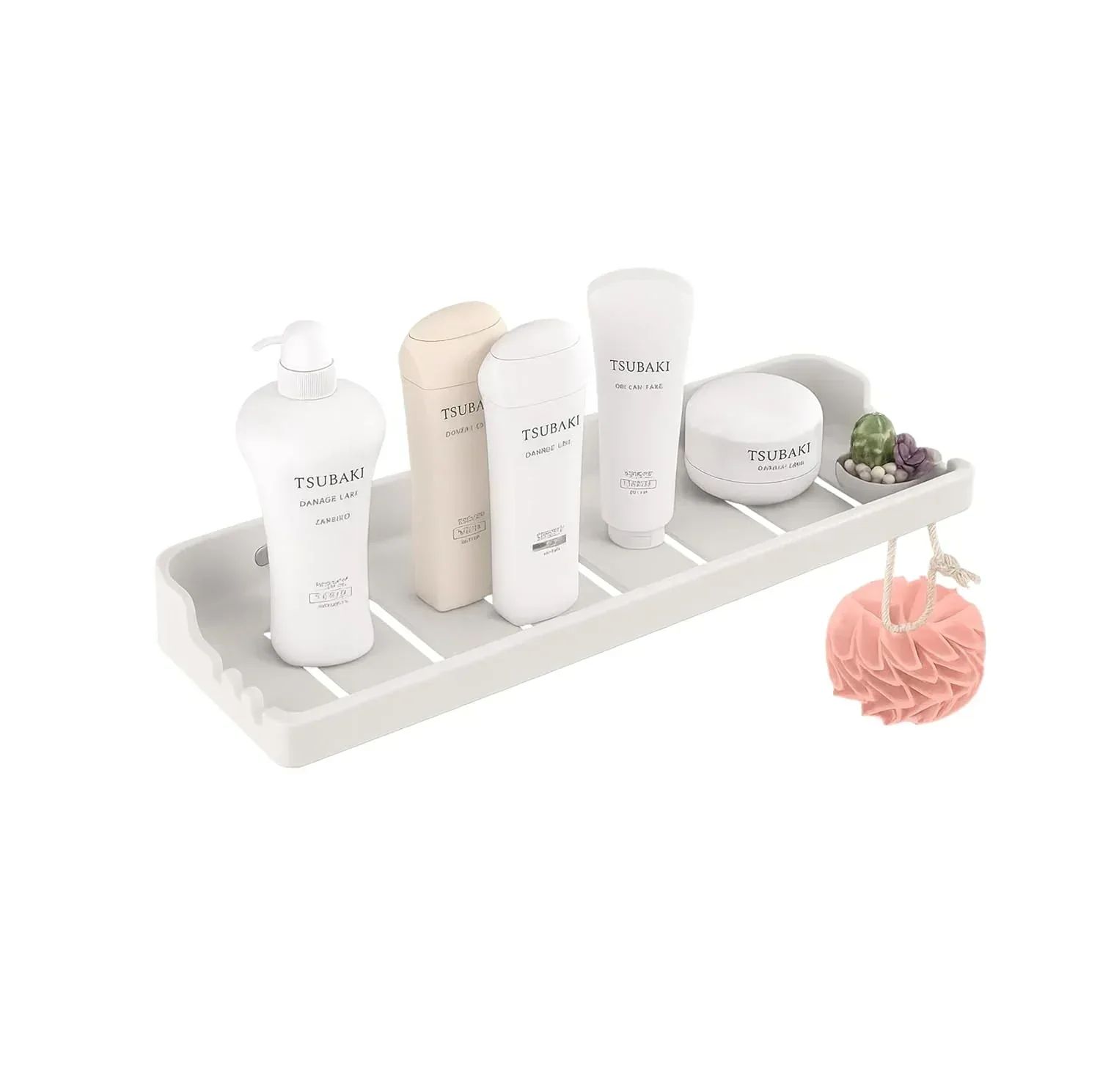 Classic Ceramic Wall Mounted Shelf Rack – White (Glossy Finish) (RW-129)