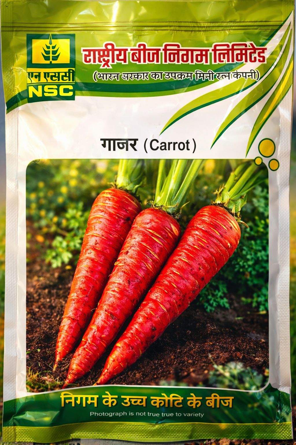 NSC Carrot Pusa Rudhira, 100 gm Truthfully Labelled Seed Pouch