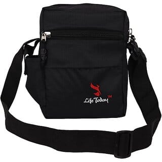 Life Today Black Men & Women Sling Bag - Medium