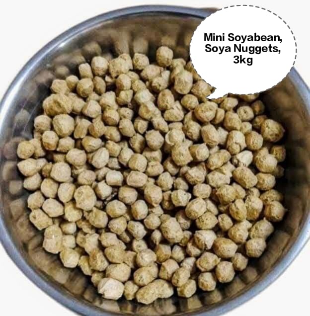 Mini Soyabean, Soya Nuggets, Soya Chunks, Meal Maker, Nutri Nuggets 3kg
