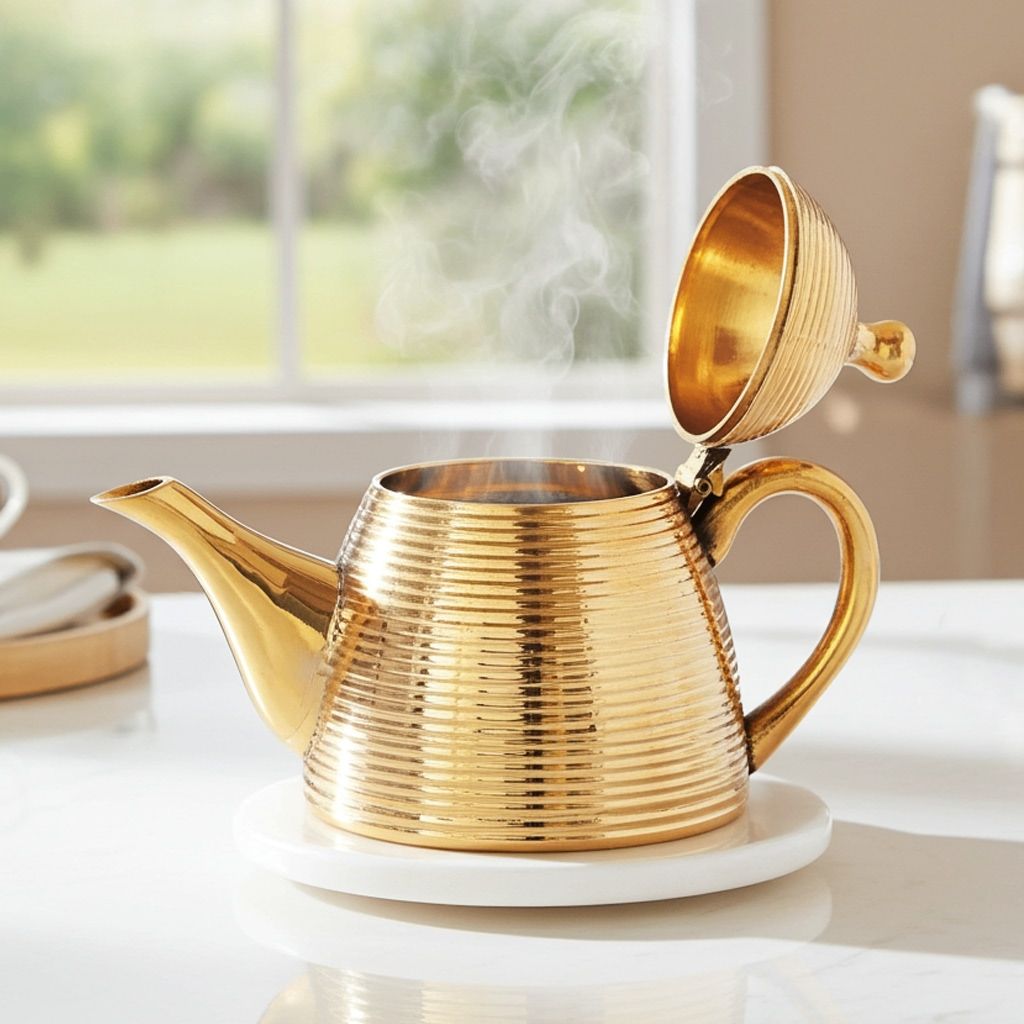 Brass Tea Pot Kettle, 450 Ml (ZMAS273 B)