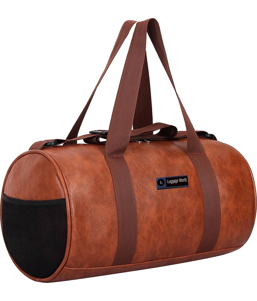 Luggage world P.U. Tan 30 Ltrs Gym Bag