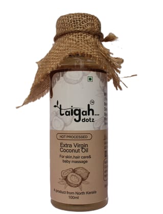 Extra Virgin Coconut Oil, Hot Processed, 100ml