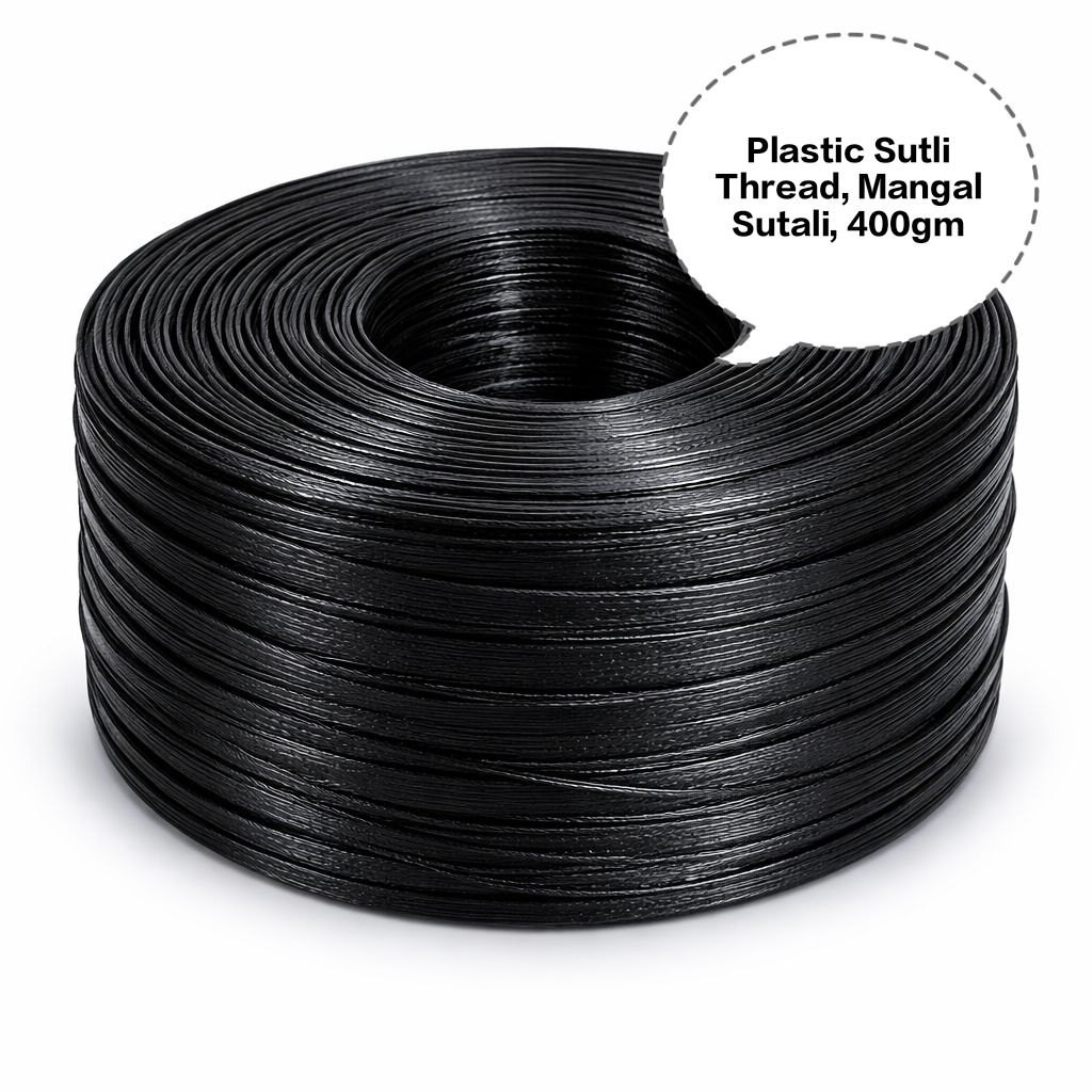 Plastic Sutli Thread, Mangal Sutali, PP Packing Twine, Polypropylene Packing Thread, Plastic Packing Sutli 400gm