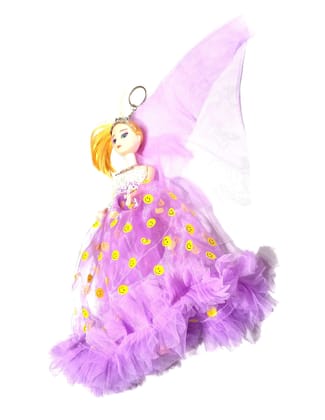 Nawani Decorative Dressed Doll Automobile Accessories Figurines Showpiece for Car Dashboard, Size - 12 Inch