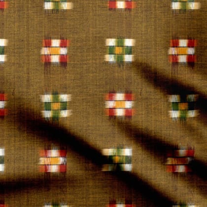 Mustard Ikat Indian Yard-Cotton