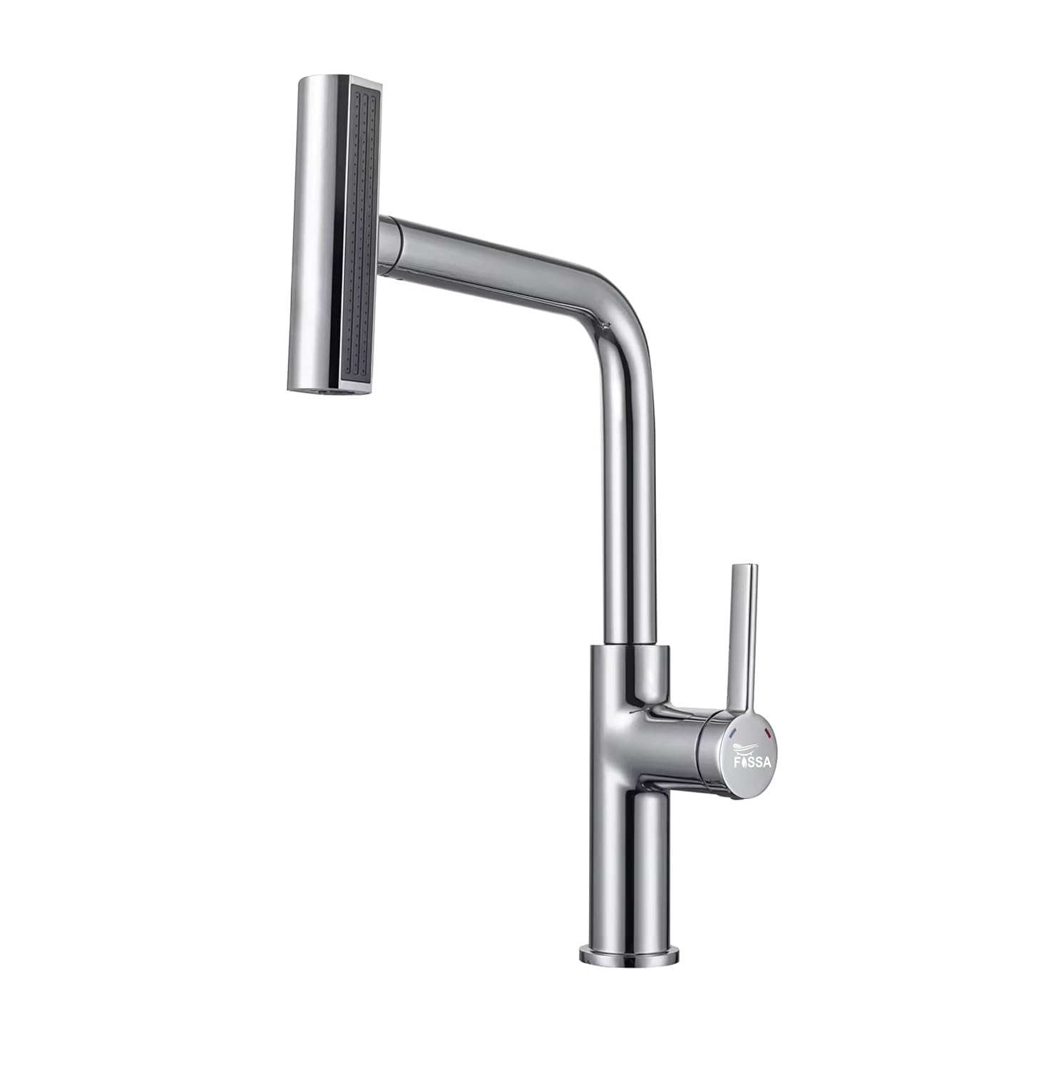 Rainfall Pull Out Triple-Flow 360° Hot & Cold Stainless Steel Kitchen Mixer Faucet Silver