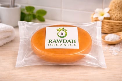 Rawdah Organics Handmade Orange Peel Soap Bar