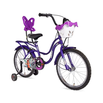 HERO Fairy 16 T (inch) Roadster Cycle (Single Speed, Purple, White, Rigid)