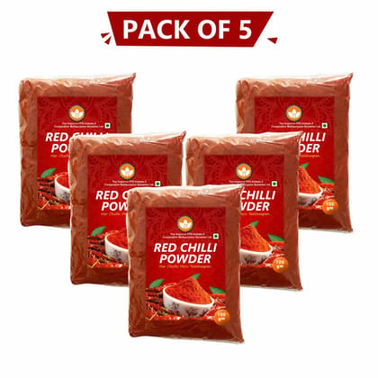 100g pouch Pack of 5  Red Chilli Powder produced by The Anpurna FPO Ambala
