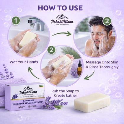 Lavender Goat Milk Soap 100 gm