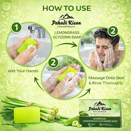 Lemongrass Glycerin Soap 100 gm