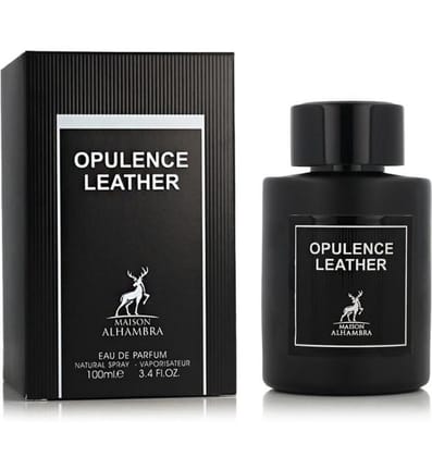 Maison Alhambra Opulence Leather EDP Perfume for Men 100ML, Long-Lasting Bold Leather Fragrance, Spicy & Warm Luxury Scent