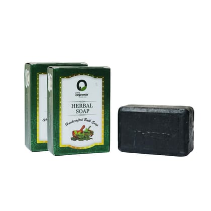 Herbal Soap (Pack of 2) | 125g Natural Handmade Bath Soap | Chemical-Free & Skin Nourishing | Ayurvedic Herbal Body Soap | Daily Use Soap for All Skin Types