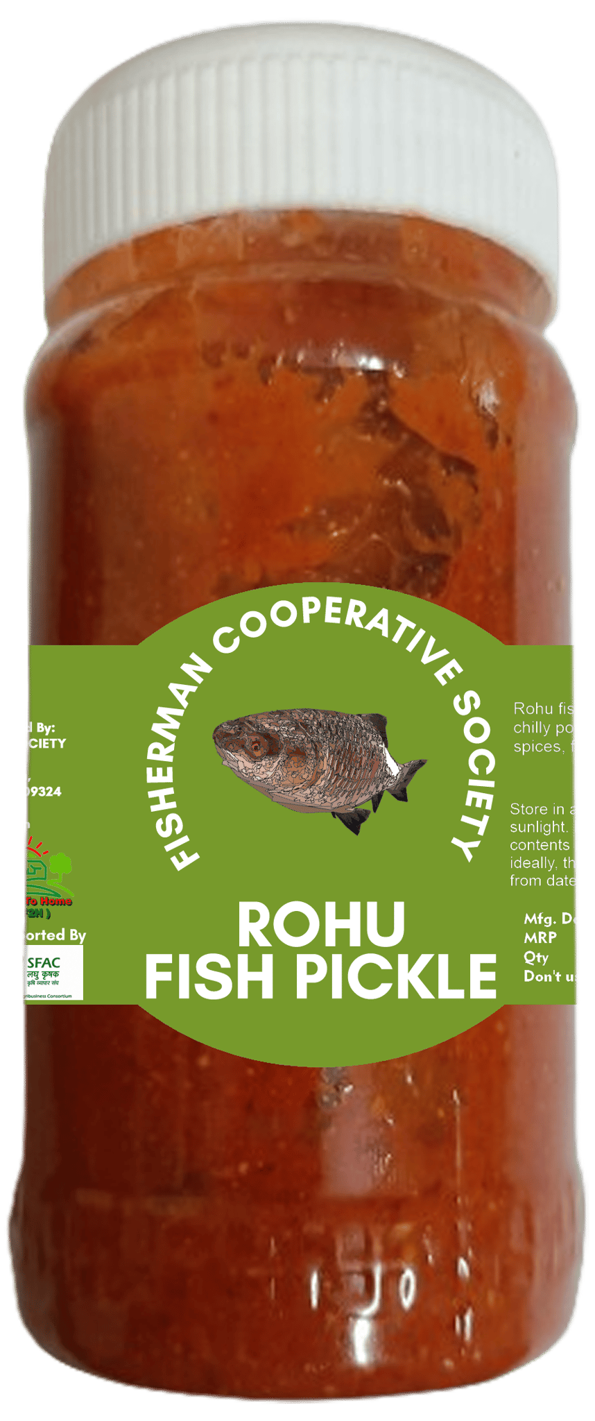 Fisherman Co-Operative Society Rohu Fish Pickle 250gm