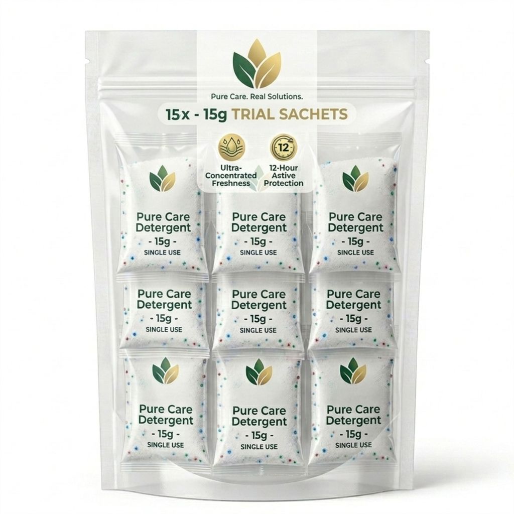 Ultra Premium Detergent Powder Mini Sachet For Travel, Small Family & PG/Hostel Use 15g – 15 Sachet - 225 g