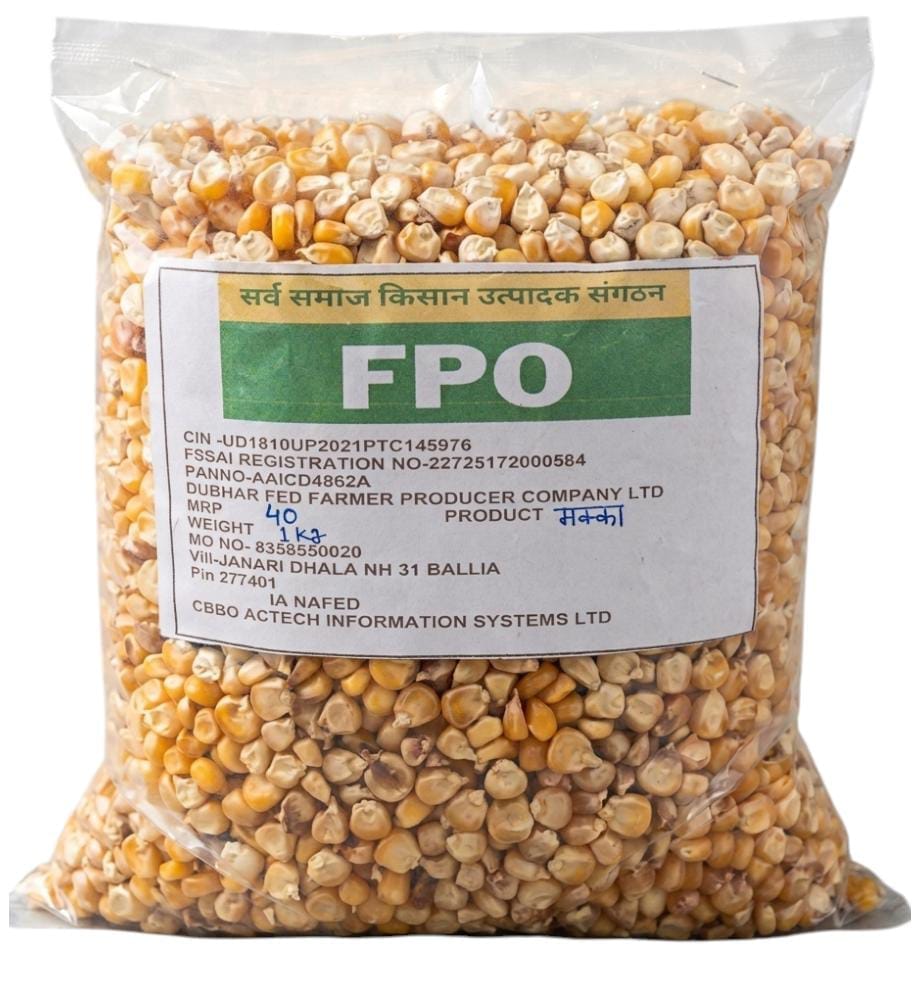 Dubhar Fed Farmer Producer Company Makka Corn 1kg