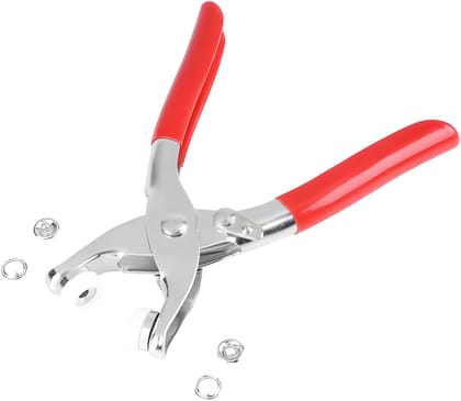 Heavy Duty Snap Button Fastener Tool Kit | Metal Press Stud Buttons with Installation Plier for Leather Bags, Wallets, Belts & DIY Sewing Projects