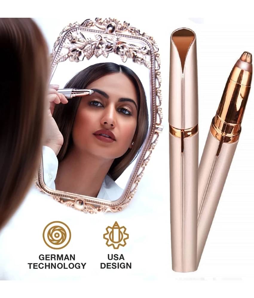 ULTIMATE SHOPPING NETWORK AK Eyebrow Trimmer Gold Corded Eyebrow Trimmer With 200 minutes Runtime