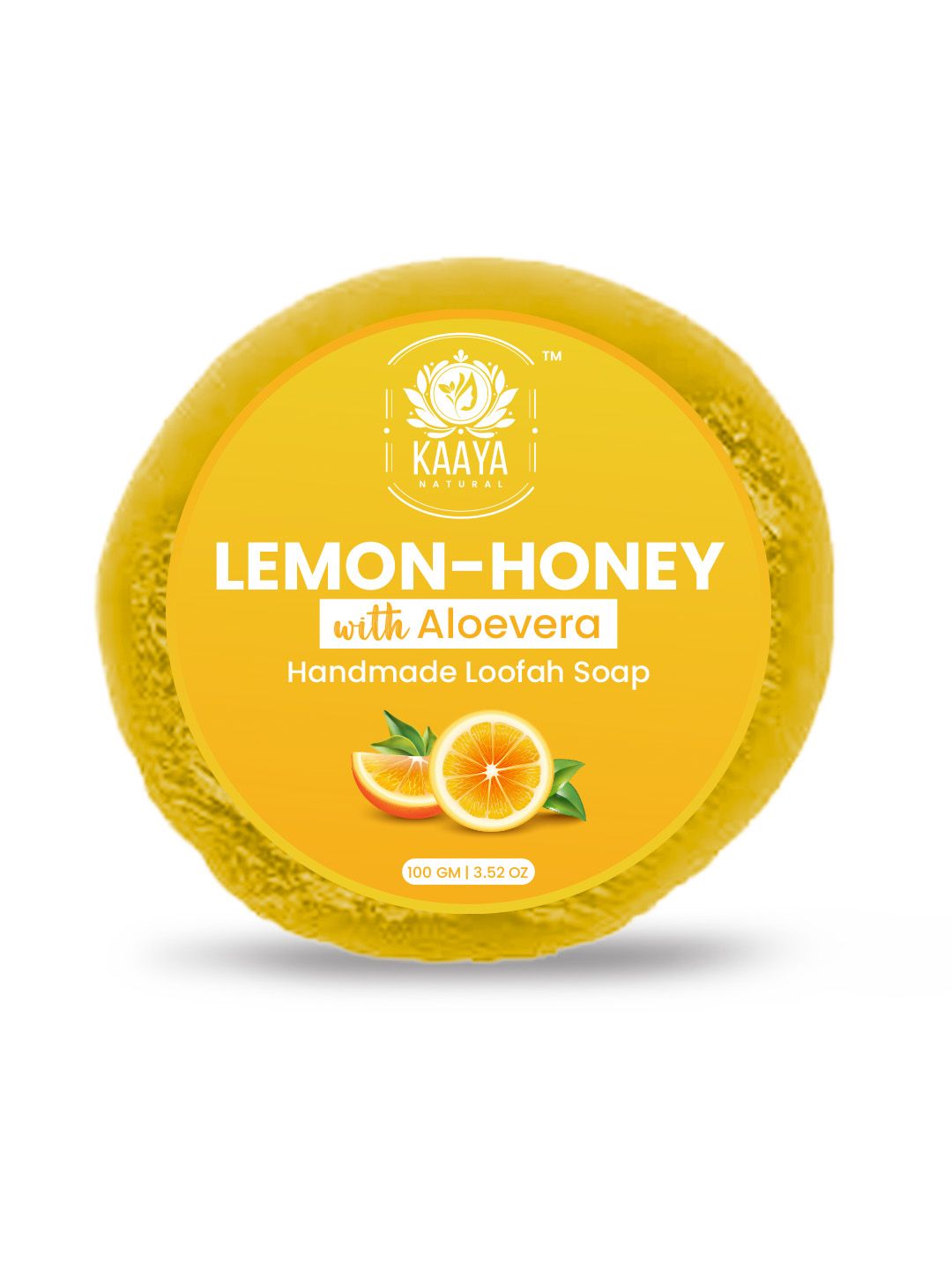 Kaaya Natural Lemon & Honey Handmade Loofah Soap – 100 GM