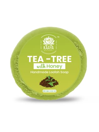 Kaaya Natural Tea Tree & Honey Handmade Loofah Soap – 100 GM