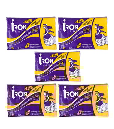 Sanitary Pads for Girl and Women - Grapheme-onion chip 8 Pads Pack of 5