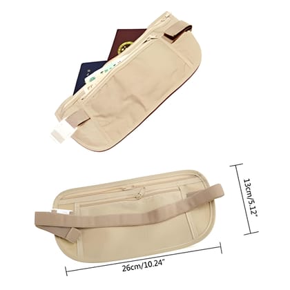 Upgraded Hidden Money Belt for Travel with RFID Protection | Anti-Theft Passport Security Pouch Under Clothes | Slim Travel Fanny Pack for Men & Women