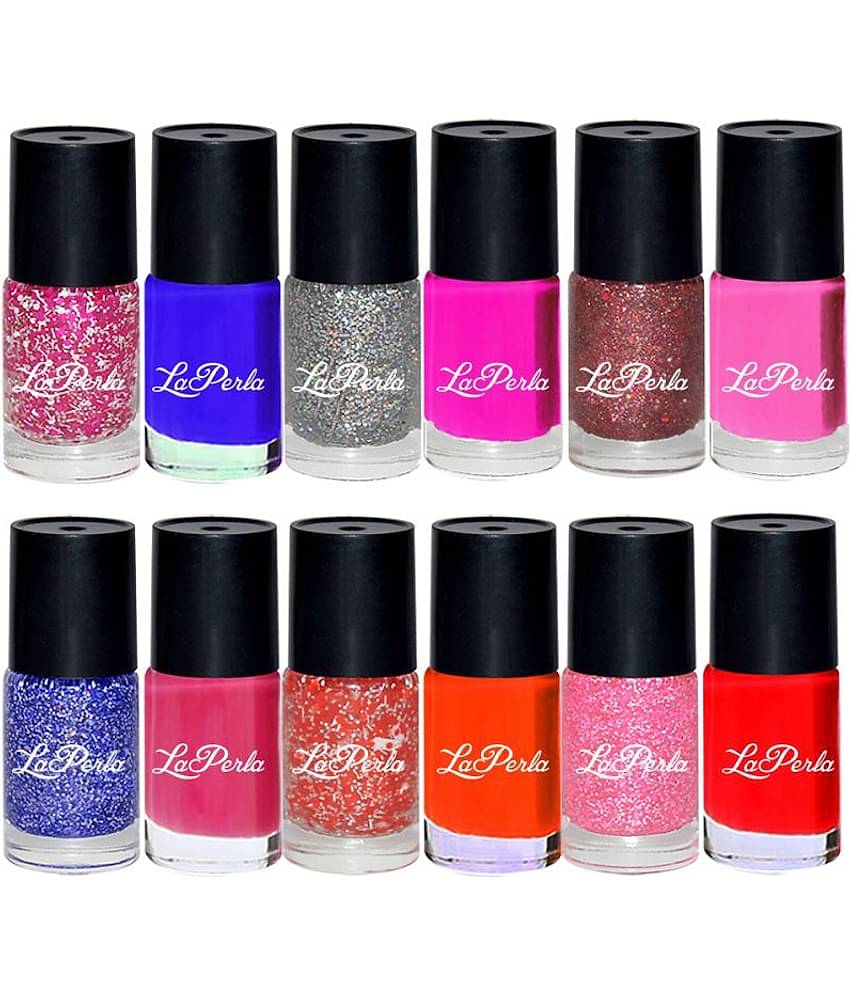 Adbeni Laperla Jari and Matt Nail Paint Pack of 12 Nails no.s