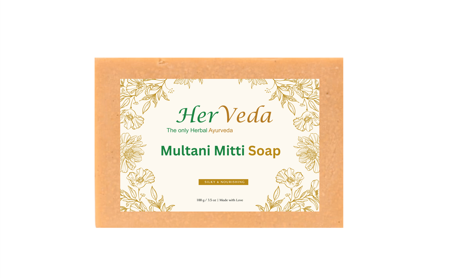 HerVeda Multani mitti Handmade glycerine soap | Pack of 2