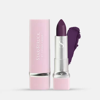 Star Struck by Sunny Leone Luxe Matte Lipstick - Wine | 4.20g