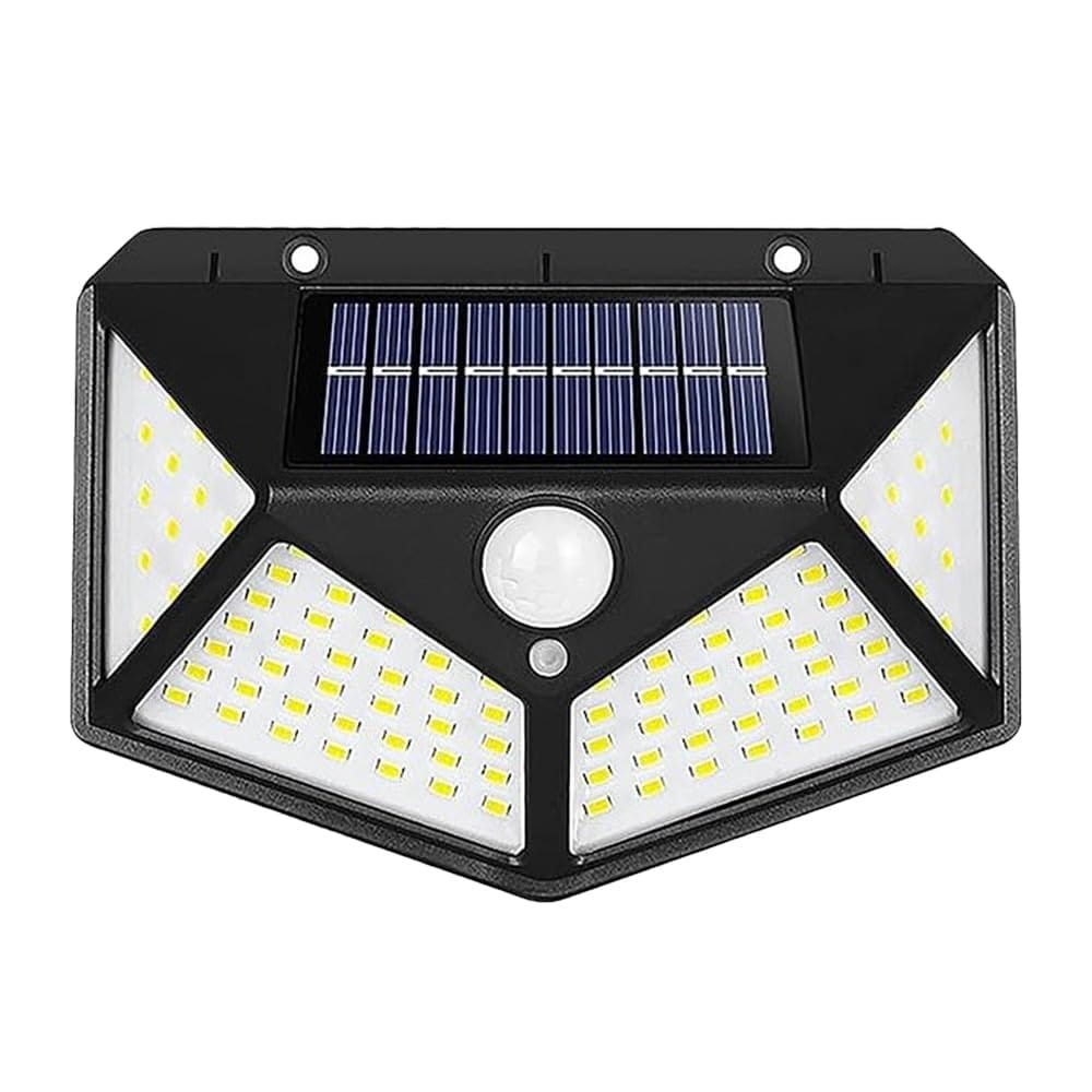 Solar Motion Sensor LED Wall Light | 1W Wireless Sun-Powered Outdoor Lamp | Waterproof Security Light for Garden, Garage, Yard & Pathway (Pack of 1)