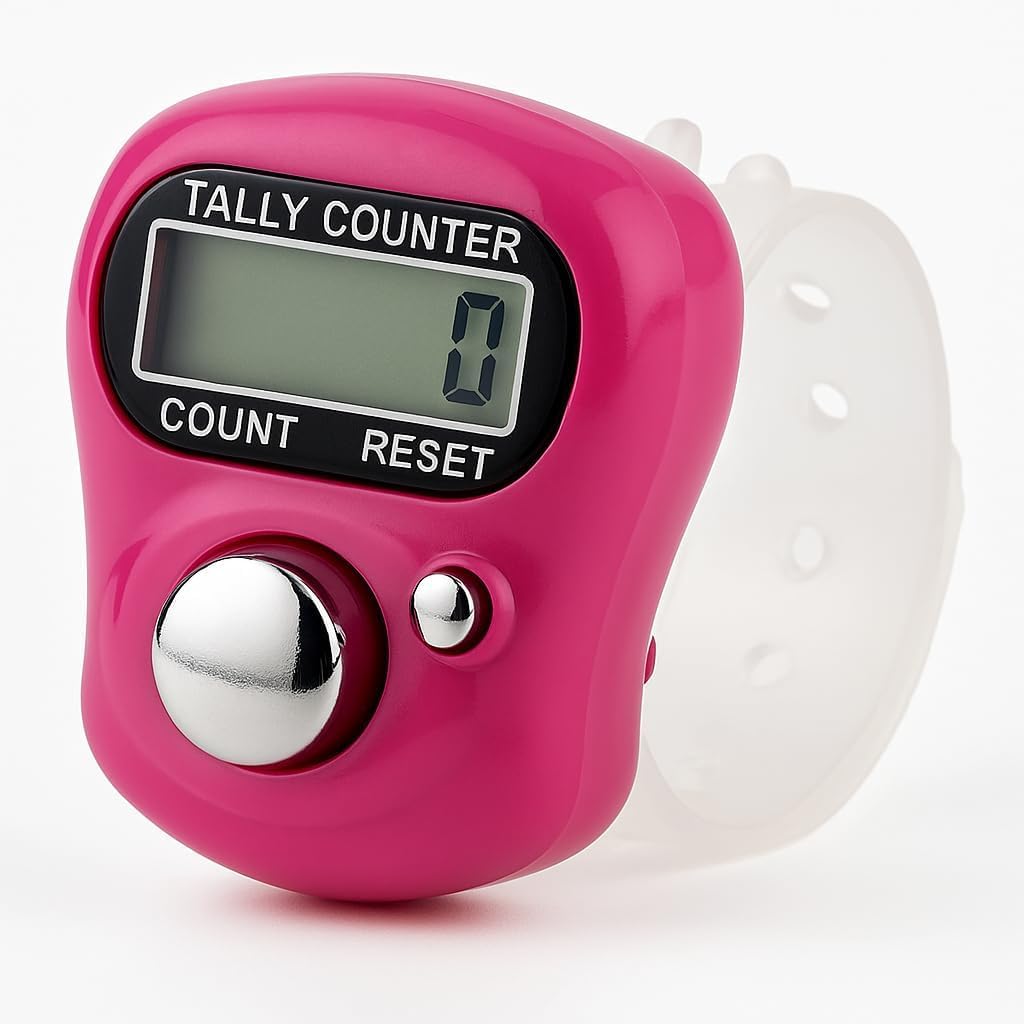 Mini Hand Tally Counter Digital Finger Ring (Multicolor Pack of 1)