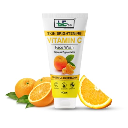 LEvee Vitamin C Face Wash | Skin Brightening Pigmentation Removal Cleanser with Orange Enzymes | For Glowing Skin & Dark Spot Correction | 200ml  Combo