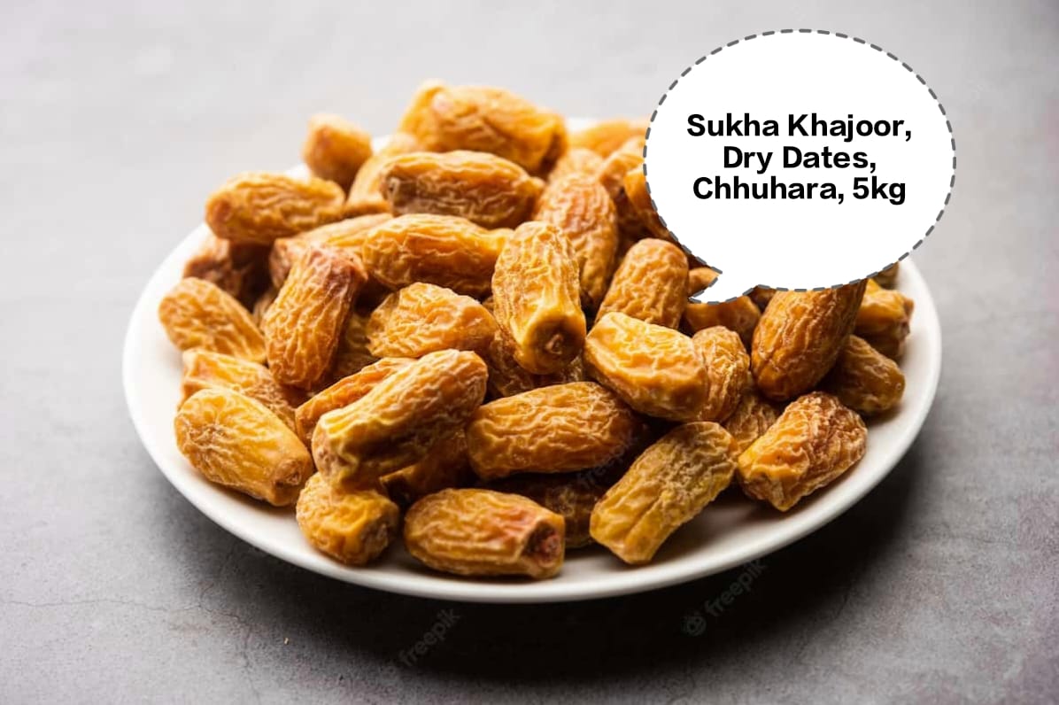 Sukha Khajur, Dry Dates, Chhuhara, Dry Khajoor, Arabian Dry Dates 5kg