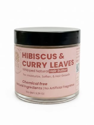 Kaaya Natural Hibiscus & Curry Leaves Whipped Natural Hair Butter – 100gm