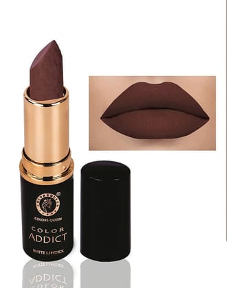 Colors Queen Color Addict Long Lasting Matte Lipstick (Shade - 04)