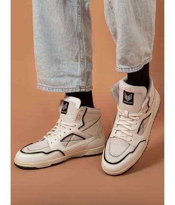 Big Fox White Men's High Tops Shoes